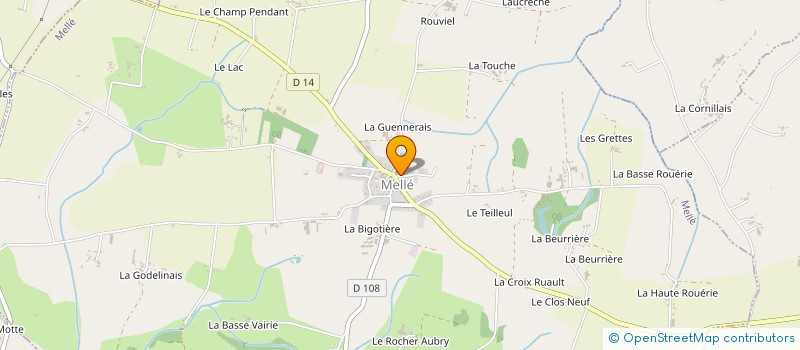 localisation de l'entreprise COMITE DES FETES DE MELLE  MELLE