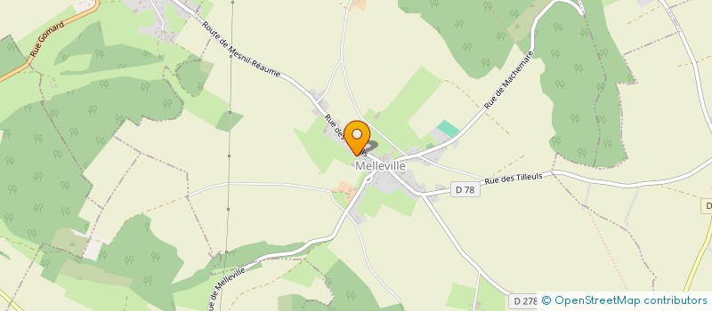 localisation de l'entreprise COMITE DES FETES DE MELLEVILLE  MELLEVILLE