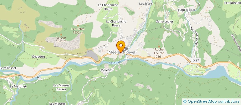 localisation de l'entreprise COMITE DES FETES DE MEOLANS-REVEL  MEOLANS-REVEL