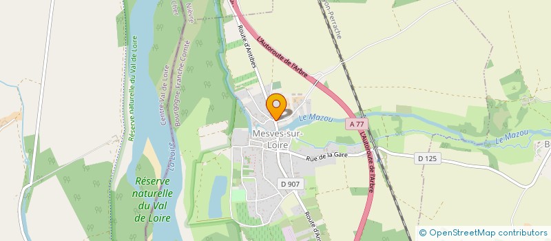 localisation de l'entreprise COMITE DES FETES DE MESVES SUR LOIRE à MESVES-SUR-LOIRE