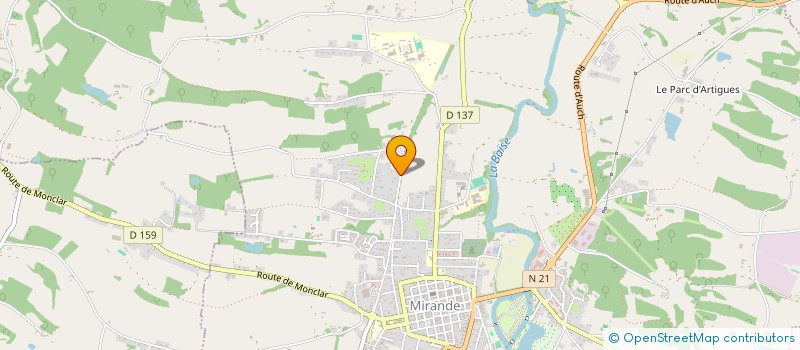 localisation de l'entreprise COMITE DES FETES DE MIRANDE  MIRANDE