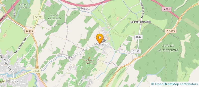 localisation de l'entreprise COMITE DES FETES DE MONAY  MONAY