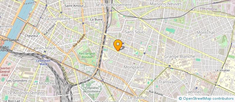 localisation de l'entreprise COMITE DES FETES DE MONPLAISIR  LYON