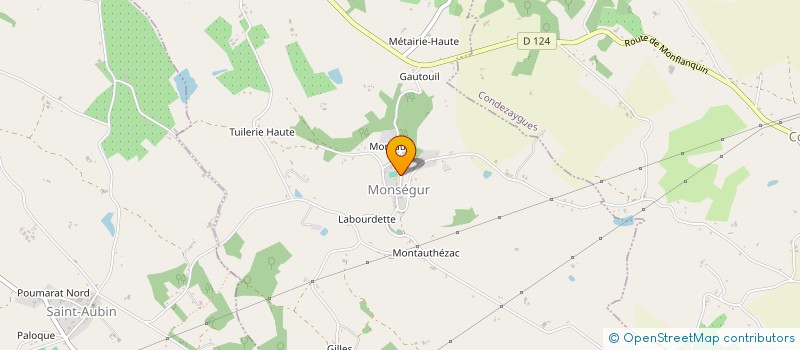 localisation de l'entreprise COMITE DES FETES DE MONSEGUR  MONSEGUR