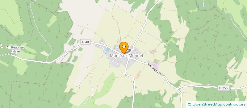 localisation de l'entreprise COMITE DES FETES DE MONT SUR MONNET  MONT-SUR-MONNET