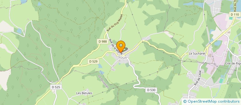 localisation de l'entreprise COMITE DES FETES DE MONTAIGUT  MONTAIGUT-EN-COMBRAILLE