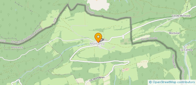 localisation de l'entreprise COMITE DES FETES DE MONTANCY  MONTANCY