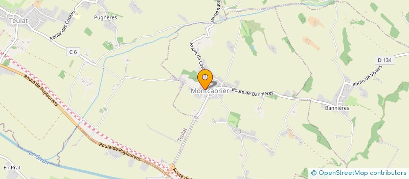 localisation de l'entreprise COMITE DES FETES DE MONTCABRIER  MONTCABRIER