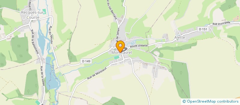 localisation de l'entreprise COMITE DES FETES DE MONTCAVREL  MONTCAVREL