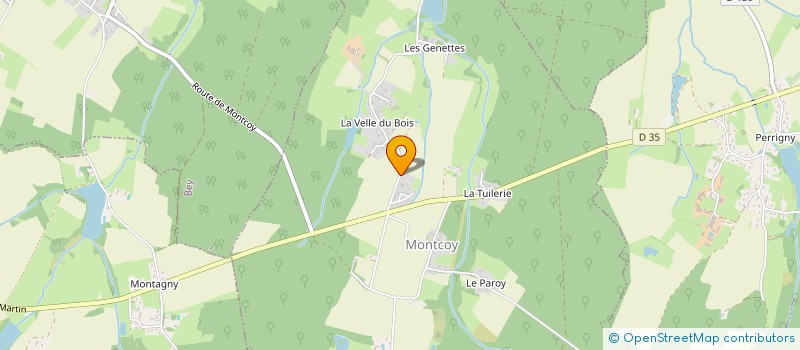 localisation de l'entreprise COMITE DES FETES DE MONTCOY  MONTCOY