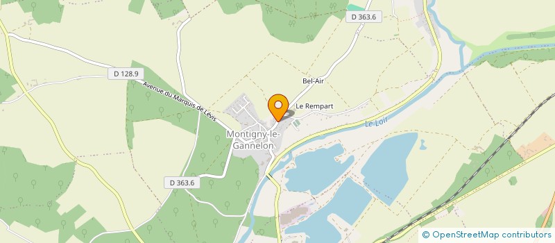 localisation de l'entreprise COMITE DES FETES DE MONTIGNY-LE-GANNELON à CLOYES-LES-TROIS-RIVIERES