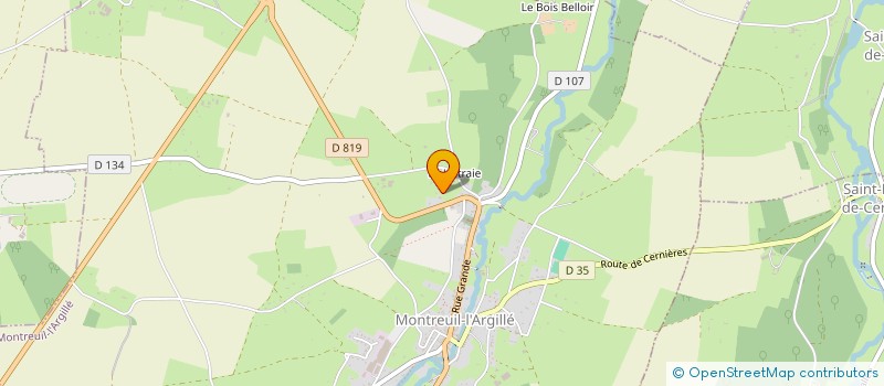 localisation de l'entreprise COMITE DES FETES DE MONTREUIL L'ARGILLE  MONTREUIL L'ARGILLE