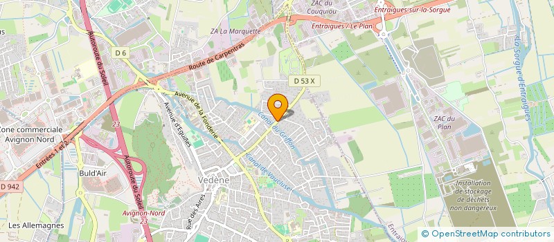 localisation de l'entreprise COMITE DES FETES DE MORIERES  MORIERES-LES-AVIGNON