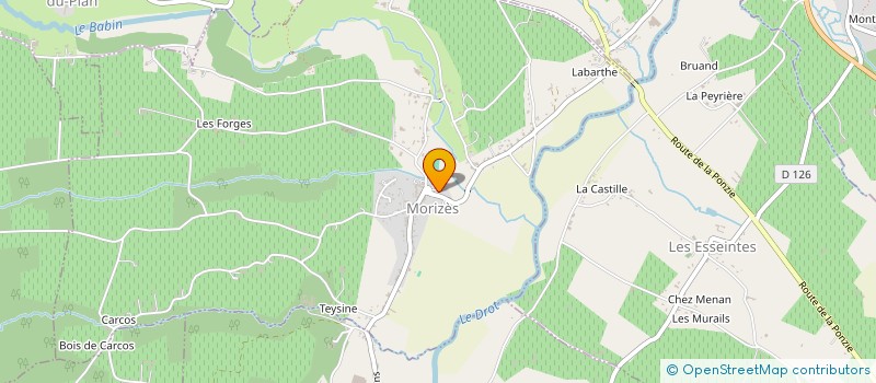 localisation de l'entreprise COMITE DES FETES DE MORIZES  MORIZES