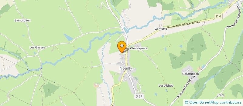 localisation de l'entreprise COMITE DES FETES DE NOAILLY  NOAILLY