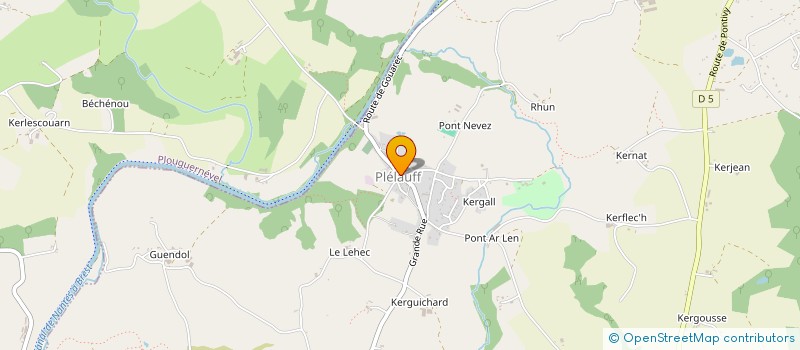 localisation de l'entreprise COMITE DES FETES DE PLELAUFF  PLELAUFF