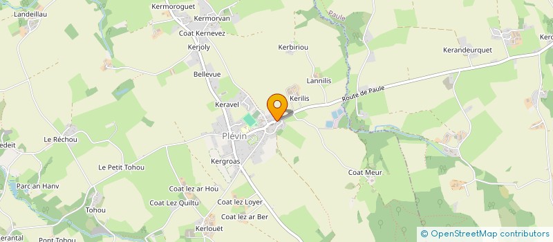 localisation de l'entreprise COMITE DES FETES DE PLEVIN  PLEVIN