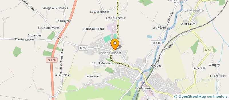 localisation de l'entreprise COMITE DES FETES DE PONT HEBERT  PONT-HEBERT
