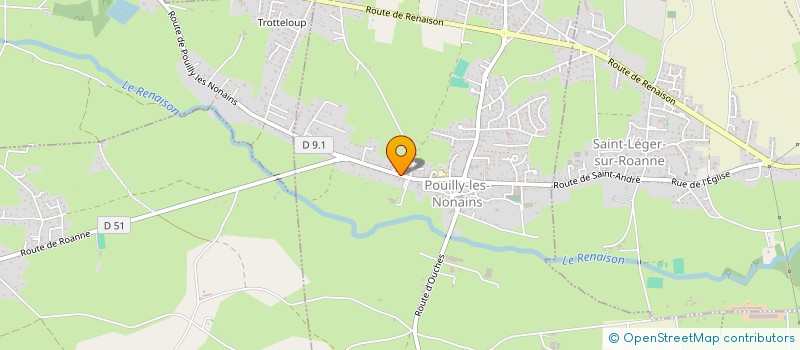 localisation de l'entreprise COMITE DES FETES DE POUILLY LES NONAINS  POUILLY-LES-NONAINS
