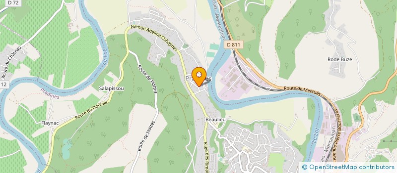 localisation de l'entreprise COMITE DES FETES DE PRADINES  PRADINES