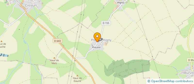 localisation de l'entreprise COMITE DES FETES DE PREUTIN HIGNY  PREUTIN-HIGNY