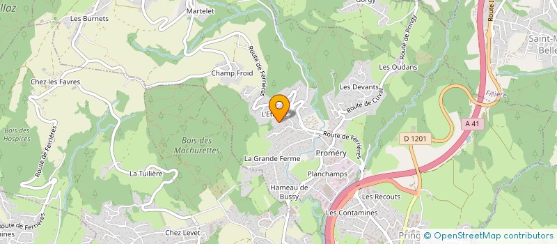 localisation de l'entreprise COMITE DES FETES DE PRINGY à ANNECY