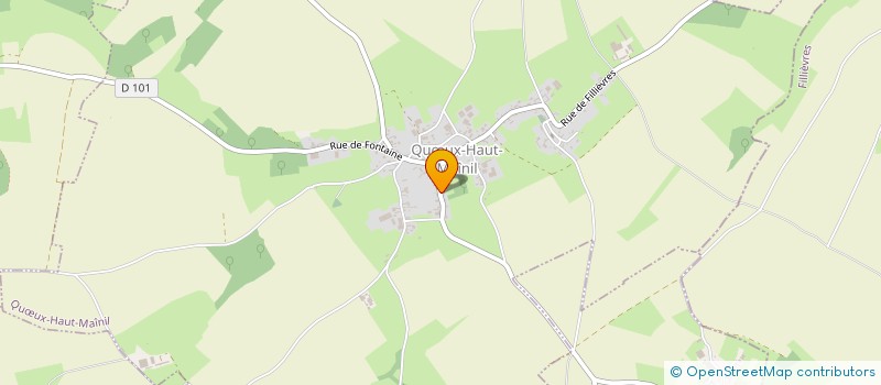 localisation de l'entreprise COMITE DES FETES DE QUOEUX HAUT MAINIL  QUUX-HAUT-MAINIL