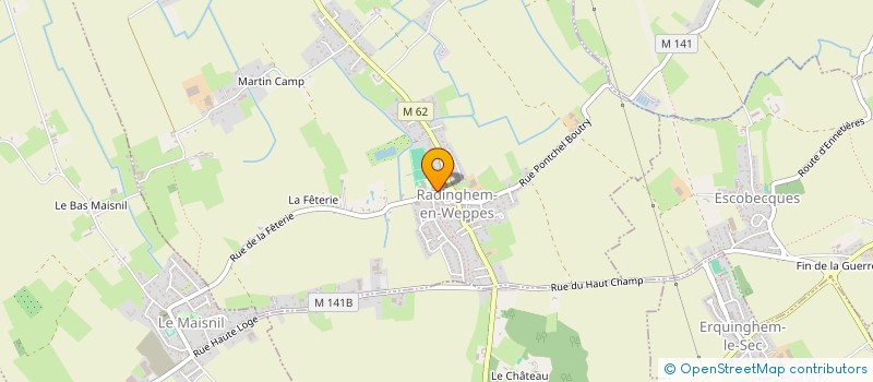 localisation de l'entreprise COMITE DES FETES DE RADINGHEM  RADINGHEM-EN-WEPPES
