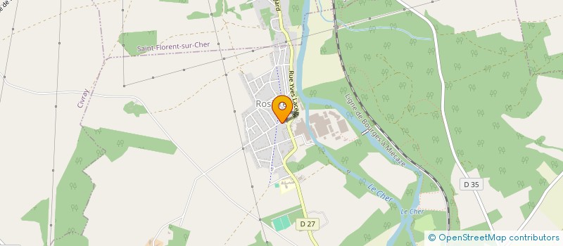 localisation de l'entreprise COMITE DES FETES DE ROSIERES  LUNERY