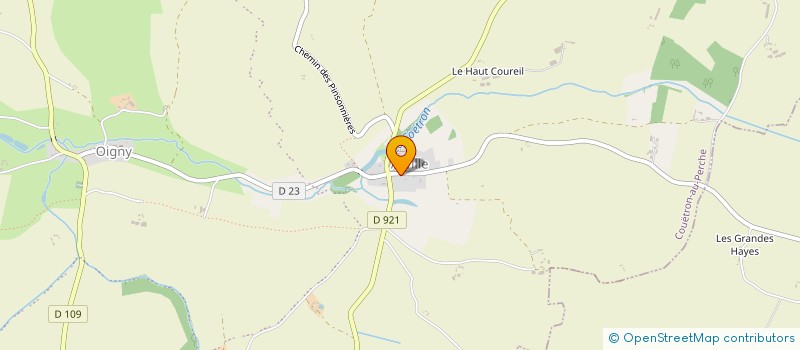 localisation de l'entreprise COMITE DES FETES DE SAINT AGIL  COUETRON-AU-PERCHE