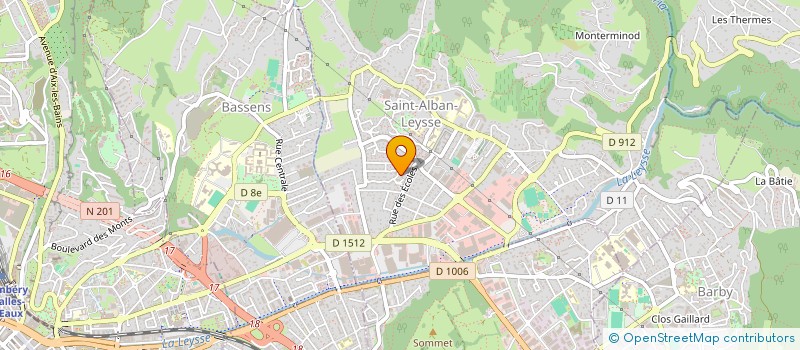 localisation de l'entreprise COMITE DES FETES DE SAINT ALBAN LEYSSE  SAINT-ALBAN-LEYSSE