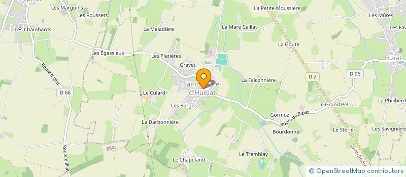 localisation de l'entreprise COMITE DES FETES DE SAINT ANDRE D'HUIRIAT à SAINT-ANDRE-D'HUIRIAT