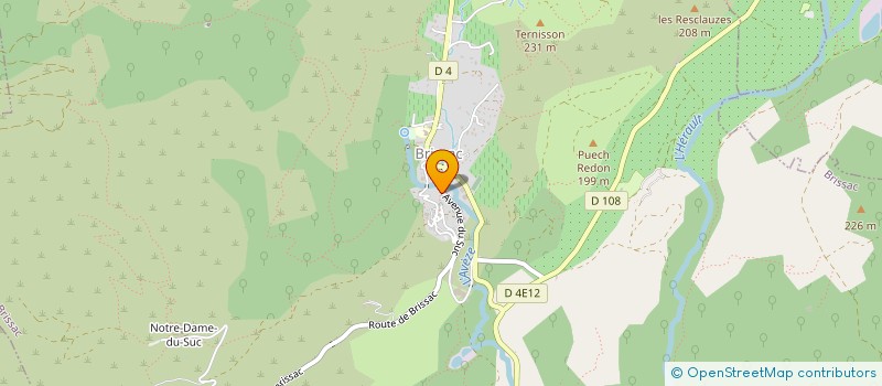 localisation de l'entreprise COMITE DES FETES DE SAINT ANDRE DE BUEGES  SAINT-ANDRE-DE-BUEGES