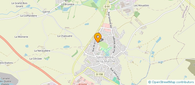 localisation de l'entreprise COMITE DES FETES DE SAINT ANDRE DE LA MARCHE à SEVREMOINE