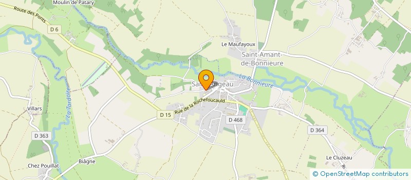 localisation de l'entreprise COMITE DES FETES DE SAINT ANGEAU à VAL-DE-BONNIEURE