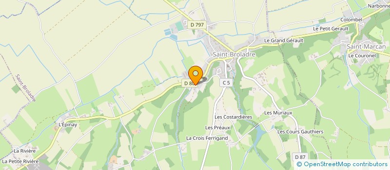 localisation de l'entreprise COMITE DES FETES DE SAINT BROLADRE  SAINT-BROLADRE