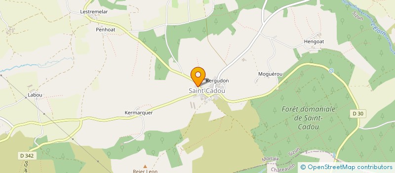 localisation de l'entreprise COMITE DES FETES DE SAINT CADOU  SIZUN