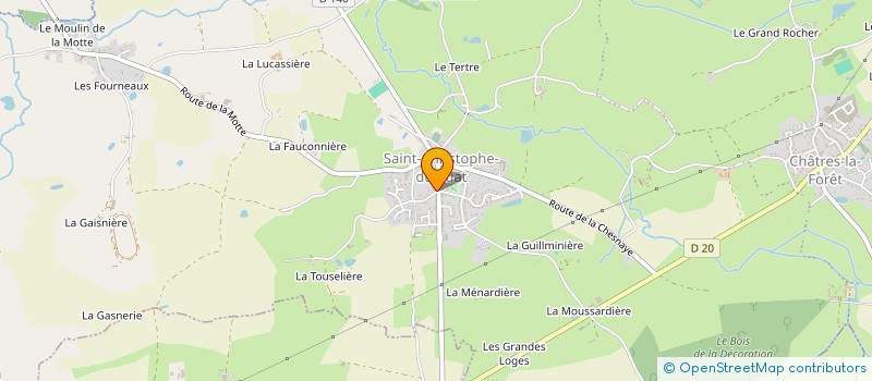 localisation de l'entreprise COMITE DES FETES DE SAINT CHRISTOPHE-DU-LUAT  EVRON