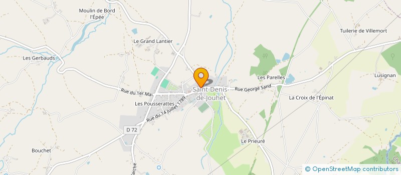localisation de l'entreprise COMITE DES FETES DE SAINT-DENIS-DE-JOUHET à SAINT-DENIS-DE-JOUHET