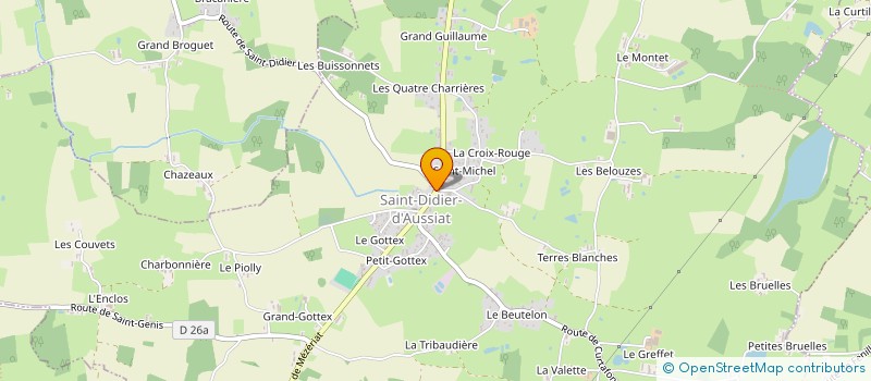 localisation de l'entreprise COMITE DES FETES DE SAINT DIDIER D'AUSSIAT  SAINT-DIDIER-D'AUSSIAT