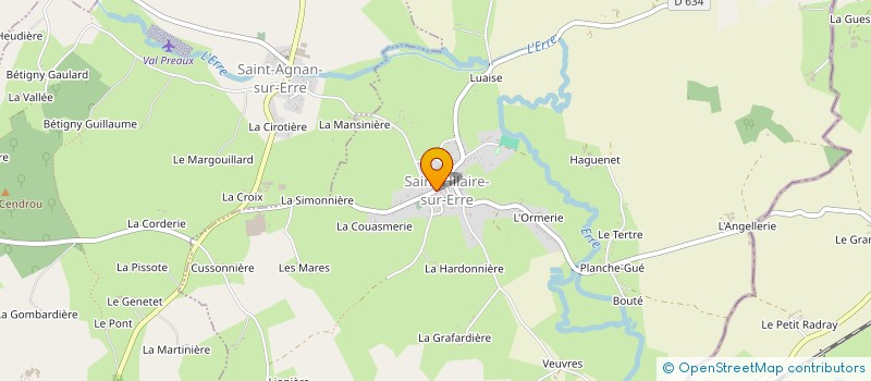 localisation de l'entreprise COMITE DES FETES DE SAINT HILAIRE SUR ERRE à SAINT-HILAIRE-SUR-ERRE