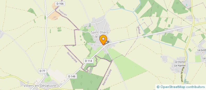 localisation de l'entreprise COMITE DES FETES DE SAINT ILLIERS LE BOIS -SAINT ILLIERS SPORTS ET LOISIRS  SAINT-ILLIERS-LE-BOIS