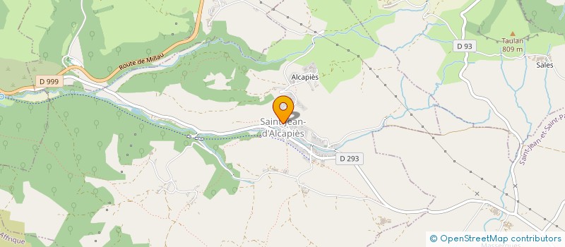 localisation de l'entreprise COMITE DES FETES DE SAINT JEAN D ALCAPIES  SAINT-JEAN-D ALCAPIES