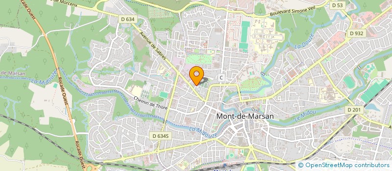 localisation de l'entreprise COMITE DES FETES DE SAINT JEAN D'AOUT à MONT-DE-MARSAN
