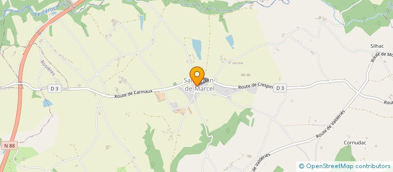 localisation de l'entreprise COMITE DES FETES DE SAINT-JEAN-DE-MARCEL  SAINT-JEAN-DE-MARCEL