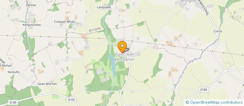 localisation de l'entreprise COMITE DES FETES DE SAINT-JEAN-KERDANIEL  SAINT-JEAN-KERDANIEL