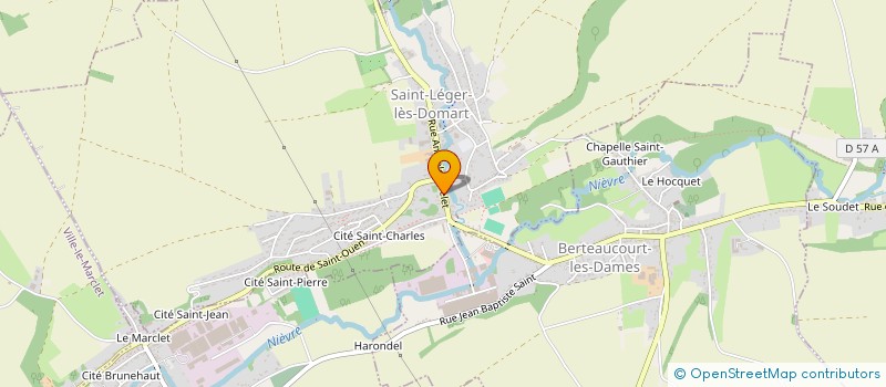 localisation de l'entreprise COMITE DES FETES DE SAINT LEGER LES DOMART  SAINT-LEGER-LES-DOMART