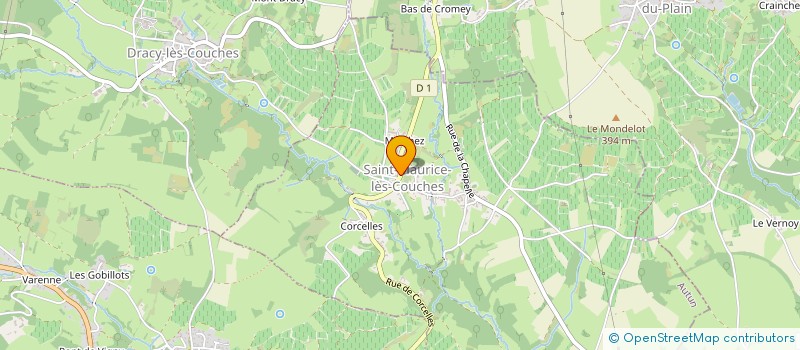 localisation de l'entreprise COMITE DES FETES DE SAINT-MAURICE-LES-COUCHES  ST MAURICE LES COUCHES