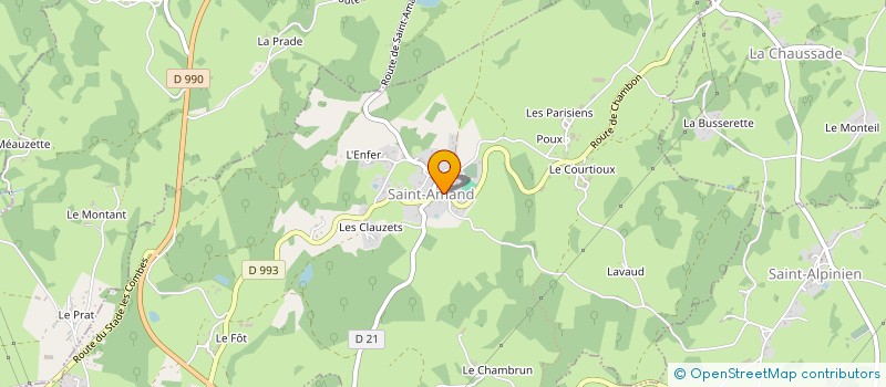 localisation de l'entreprise COMITE DES FETES DE SAINT-MEDARD-LA-ROCHETTE à SAINT-MEDARD-LA-ROCHETTE