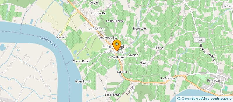 localisation de l'entreprise COMITE DES FETES DE SAINT MICHEL DE FRONSAC  SAINT-MICHEL-DE-FRONSAC